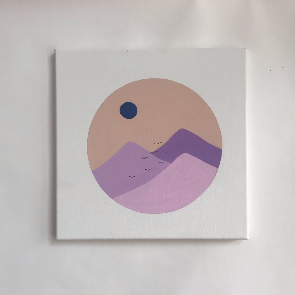 Minimalistic Landscape Acrylic Painting